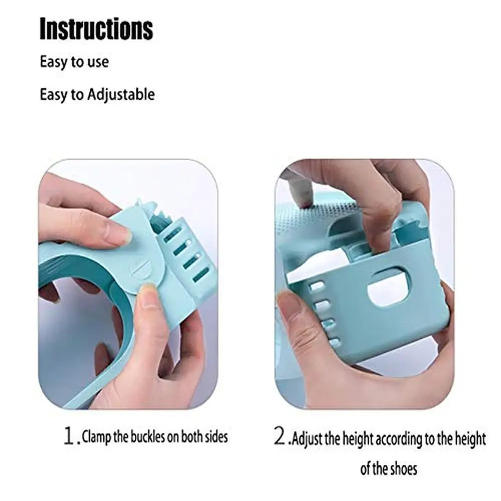 Adjustable Shoe Slots Organizer Stackers Closet Space Saver 36 Pack Double Layer Shoe Rack High Heels Sandals Sports Shoes
